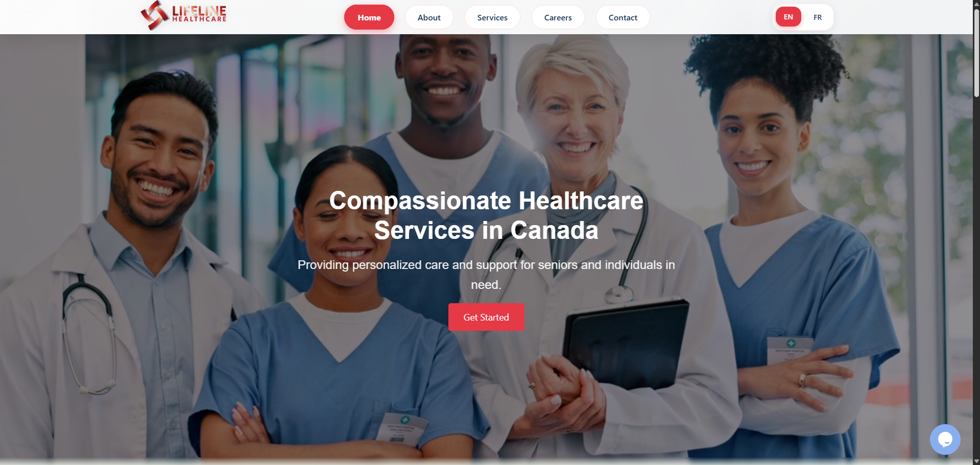 Lifeline Heathcare Canada screenshot